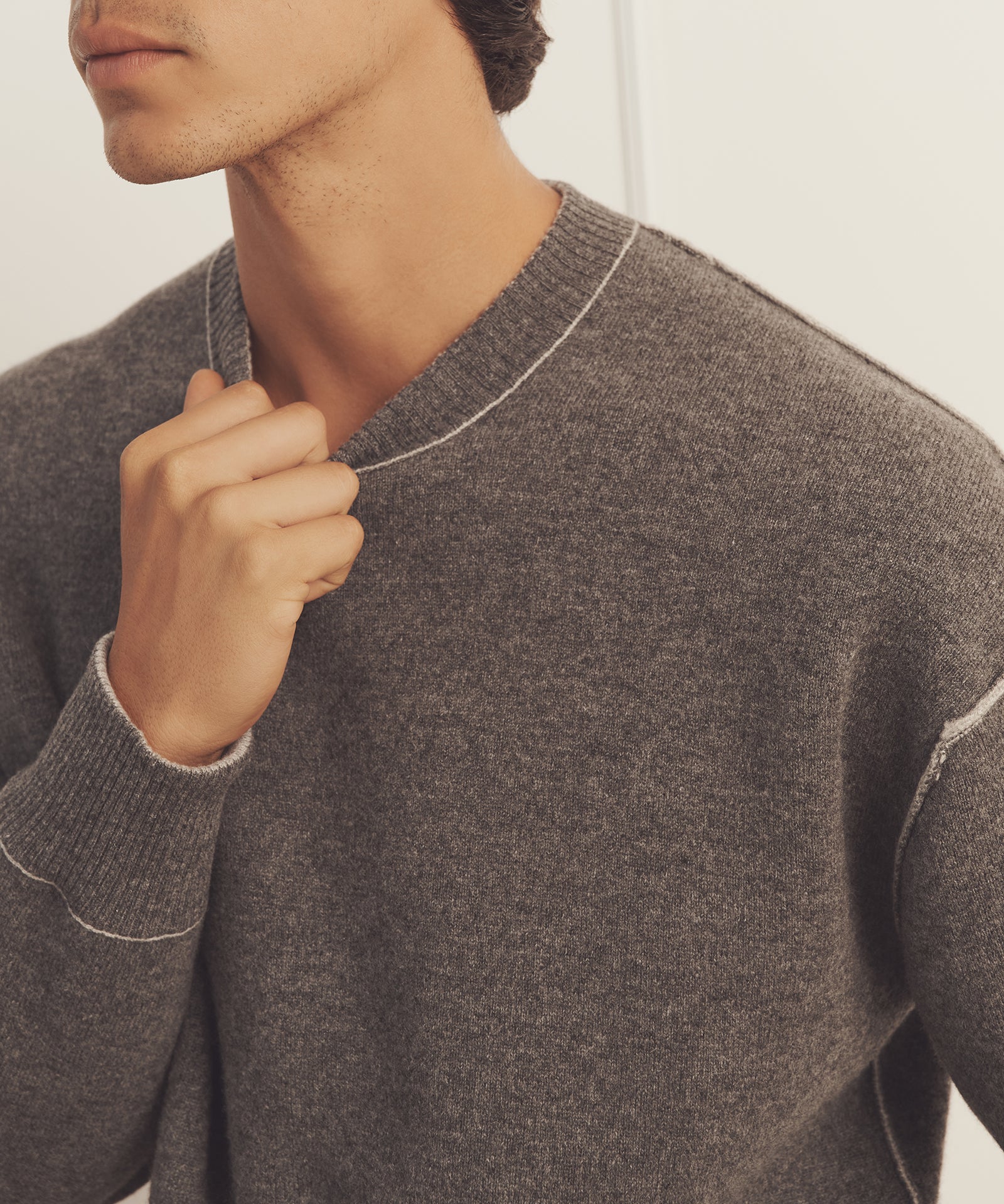 Luxe Cashmere Double Faced Crewneck – NAADAM