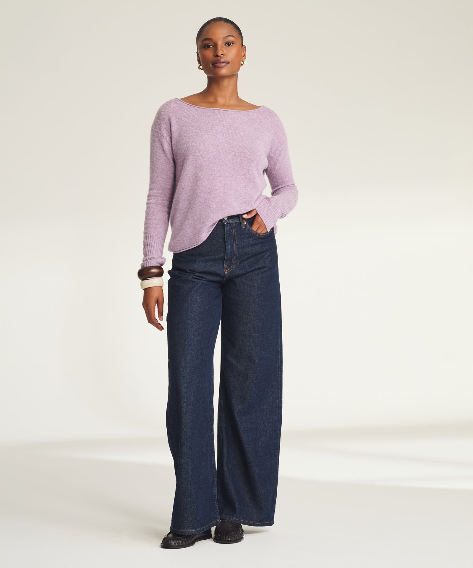 Lightweight Cashmere Boatneck Sweater – NAADAM
