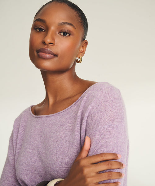 Lightweight Cashmere Boatneck Sweater – NAADAM