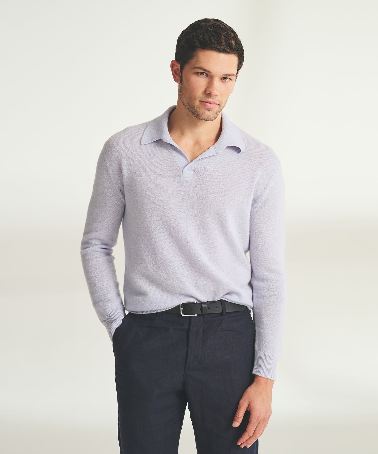 Lightweight Cashmere Relaxed Polo – NAADAM