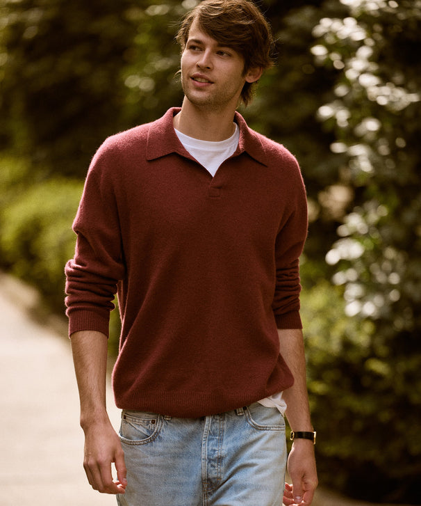 Lightweight Cashmere Relaxed Polo