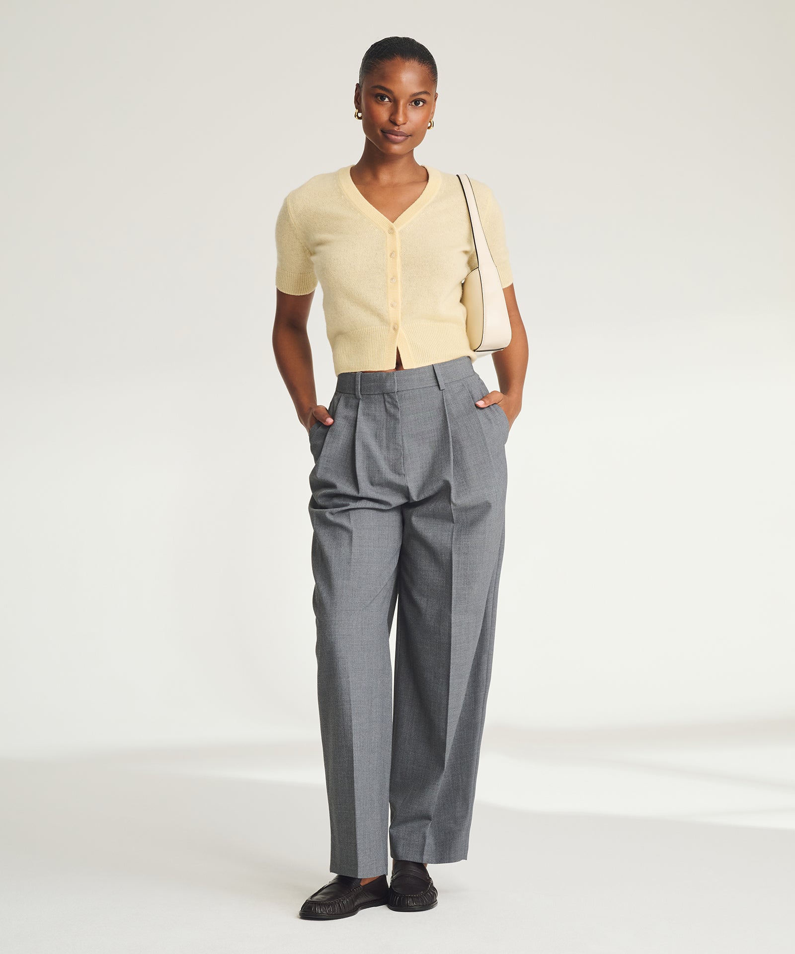 Lightweight Cashmere Short Sleeve Cardigan – NAADAM