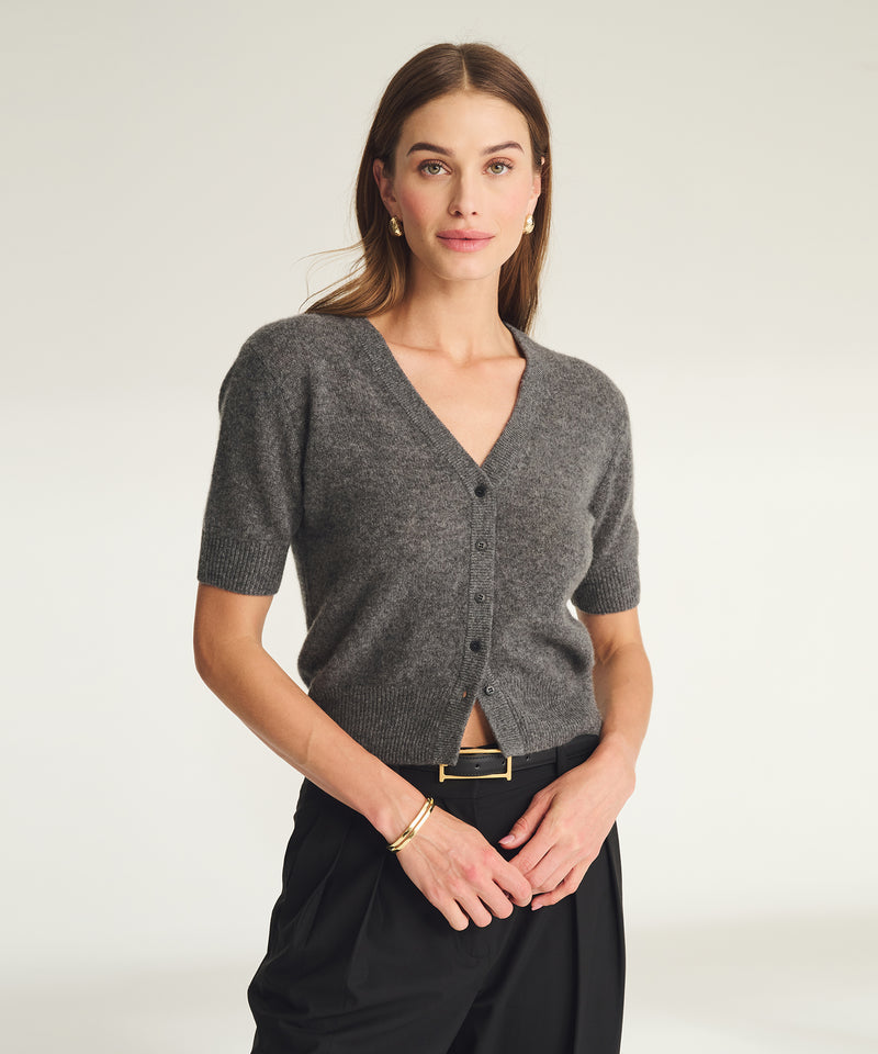 Lightweight Cashmere Short Sleeve Cardigan – NAADAM