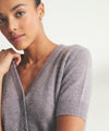 Lightweight Cashmere Short Sleeve Cardigan