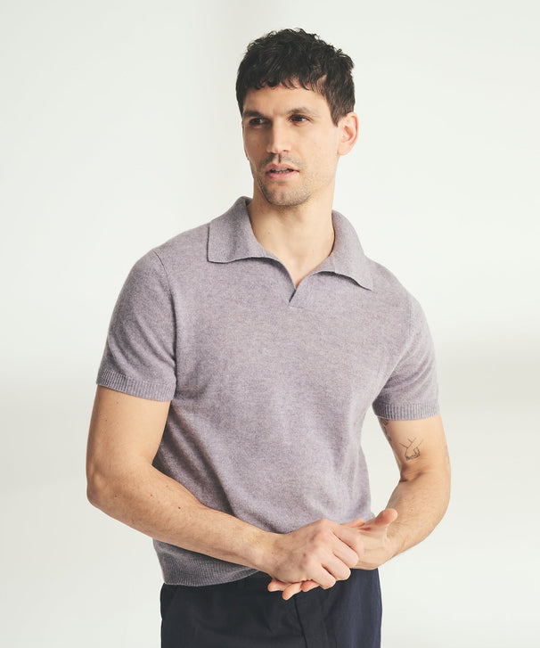 Lightweight Cashmere Short Sleeve Polo