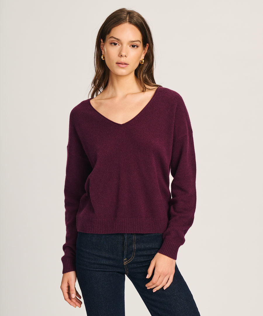 Lightweight Cashmere V-Neck Sweater