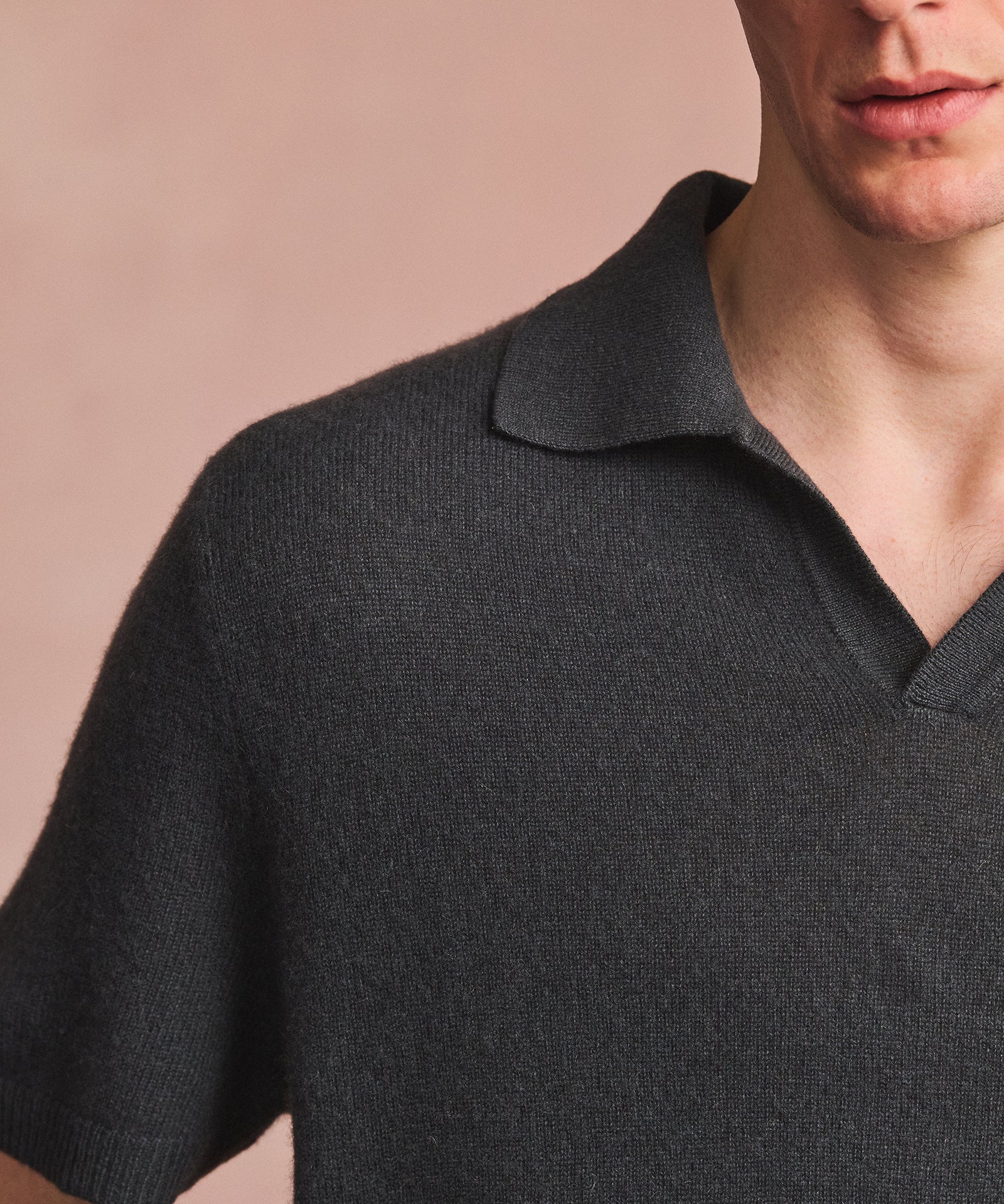 Lightweight Cashmere Short Sleeve Polo – NAADAM