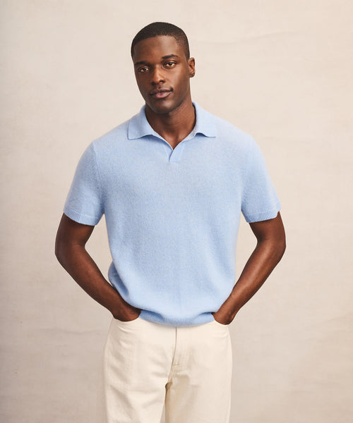 Lightweight Cashmere Short Sleeve Polo – NAADAM