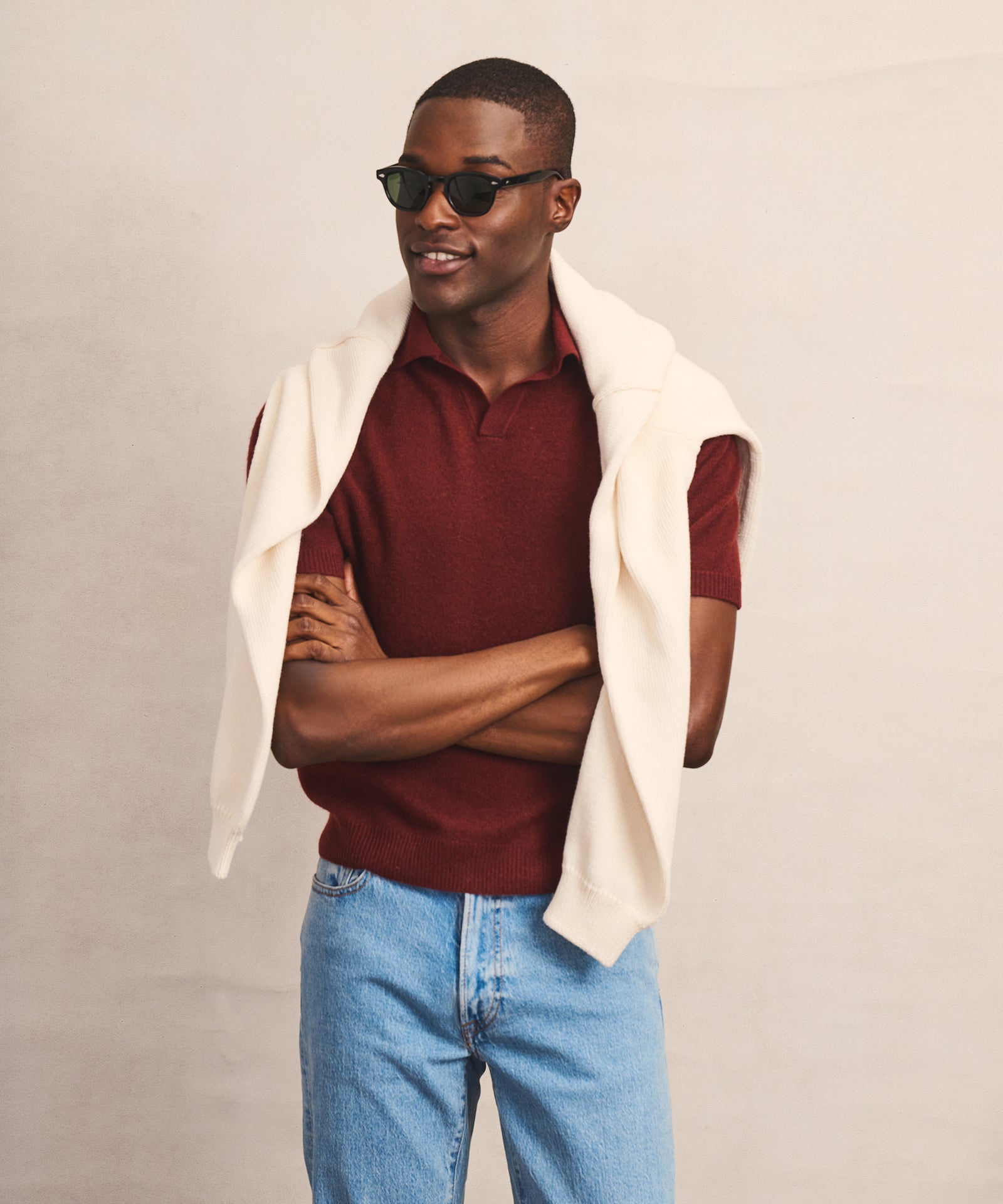 Lightweight Cashmere Short Sleeve Polo – NAADAM