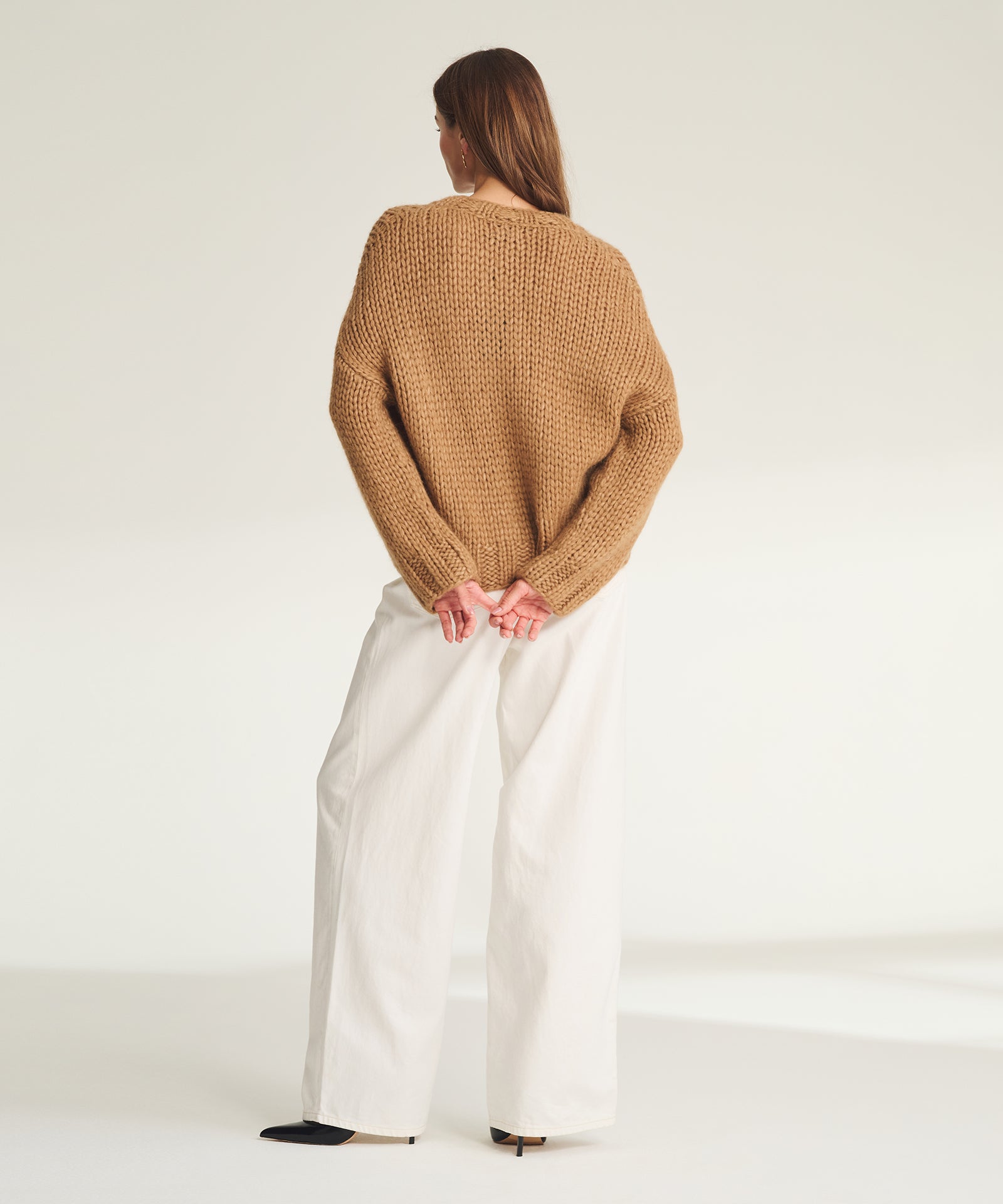 【完売品】LIDNM ALPACA KNIT SHIRT CARDIGAN LIDNM（リドム）の「ALPACA KNIT SHIRT CARDIGAN（カーディガン/ボレロ
