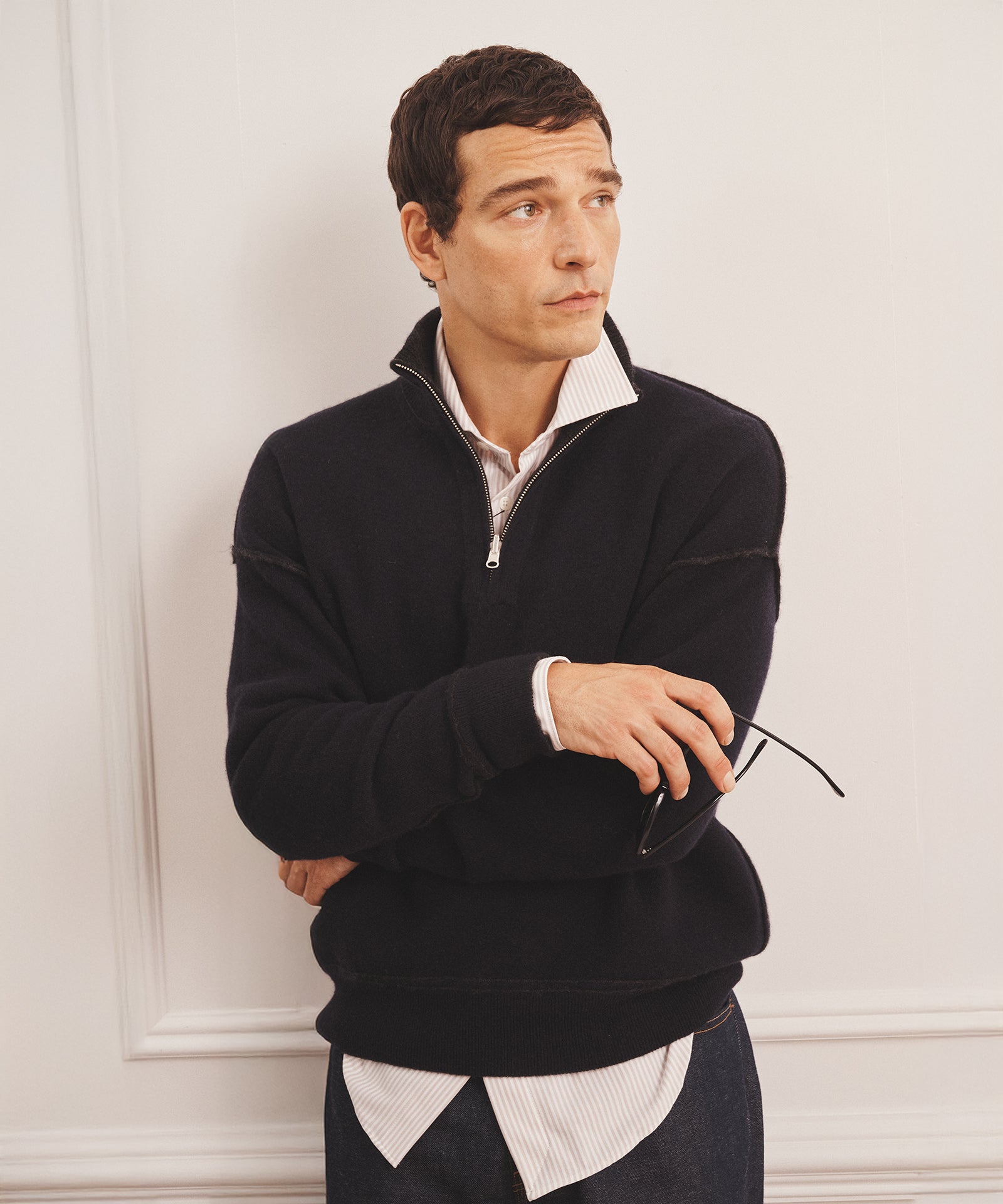 Luxe Cashmere Double Faced Quarter Zip – NAADAM