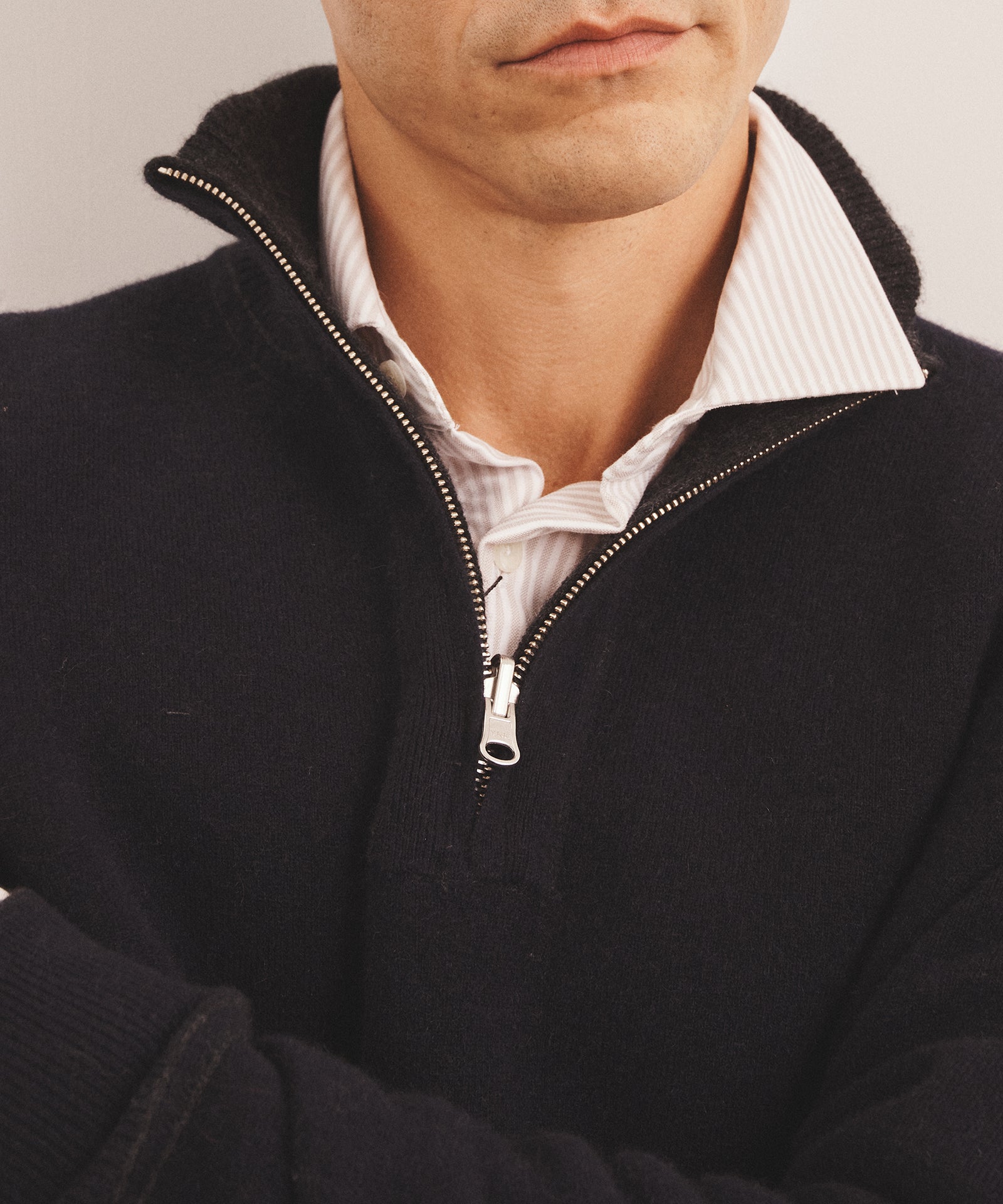 Luxe Cashmere Double Faced Quarter Zip – NAADAM