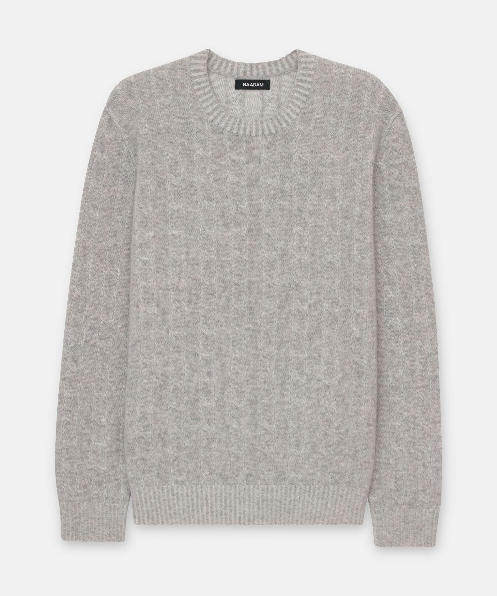 Luxe Cashmere Cable Crewneck – NAADAM