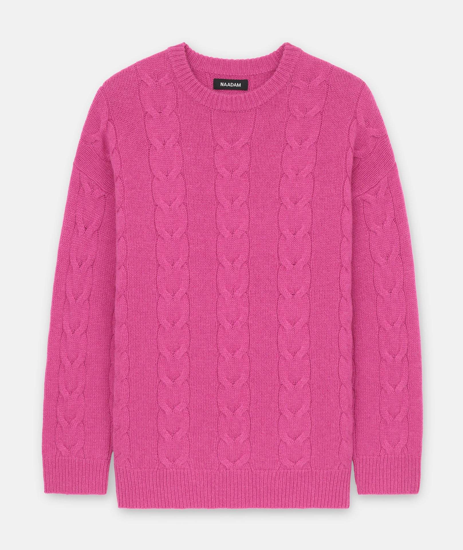 Luxe Cashmere Cable Crewneck – NAADAM