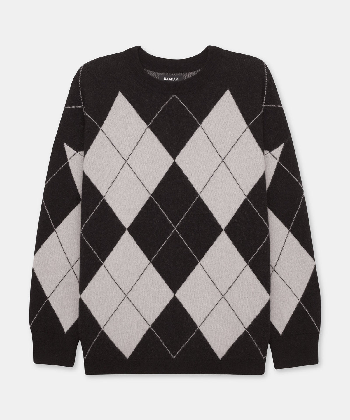 Luxe Cashmere Argyle Crewneck – NAADAM