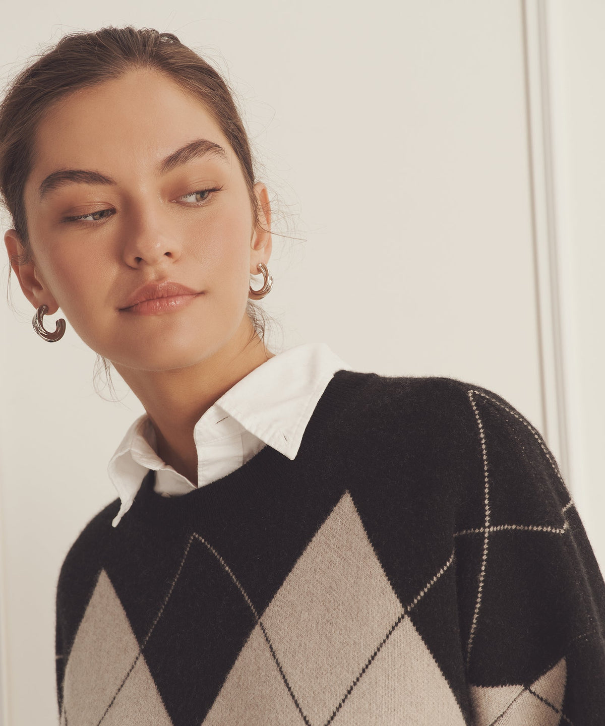 Luxe Cashmere Argyle Crewneck – NAADAM