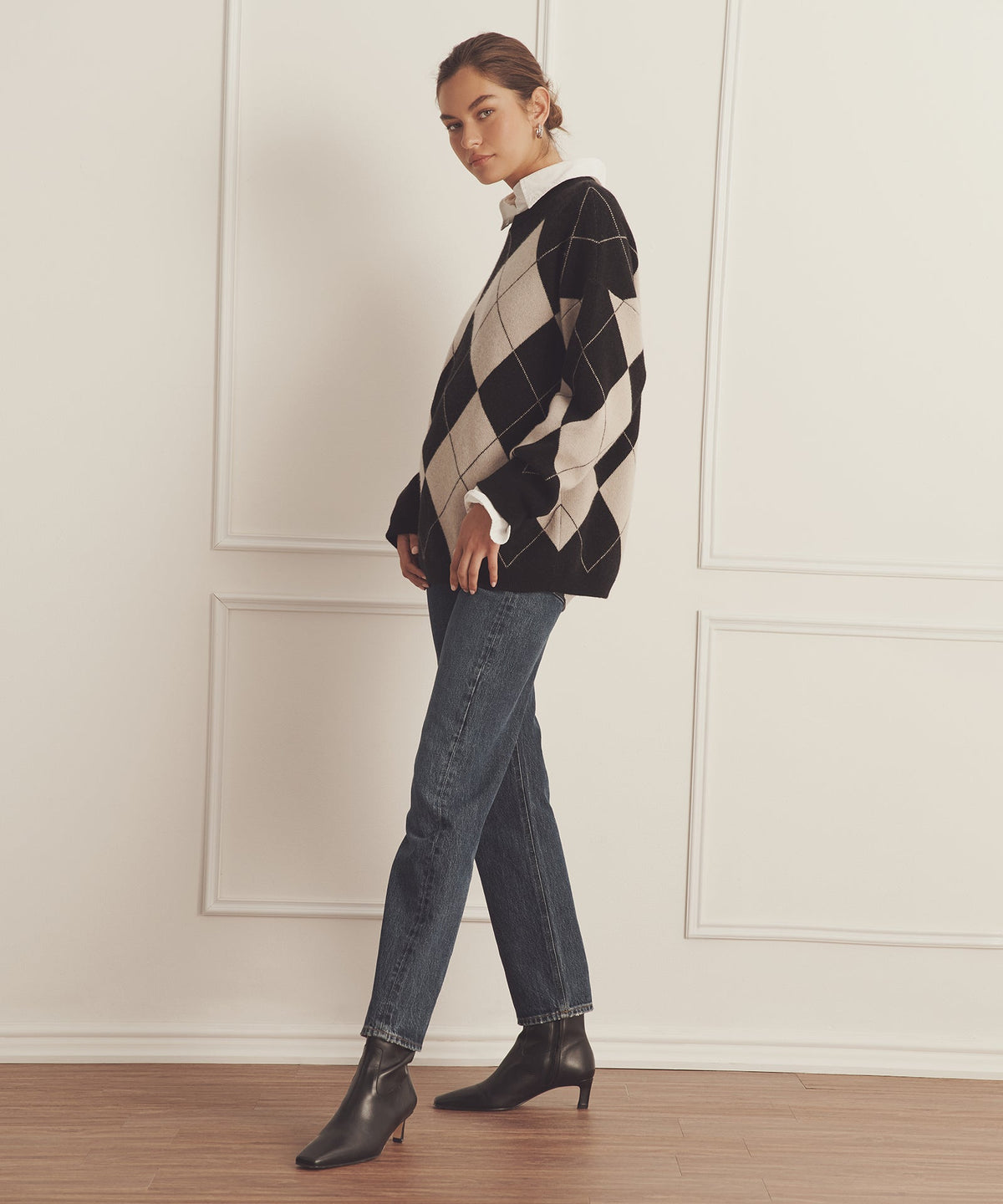Luxe Cashmere Argyle Crewneck – NAADAM