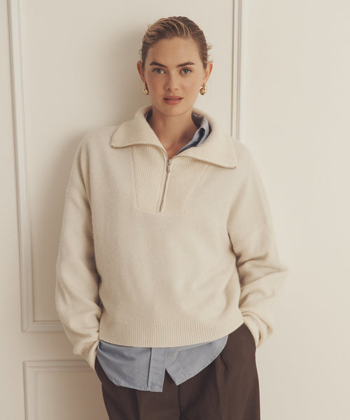 Luxe Cashmere Quarter Zip – NAADAM