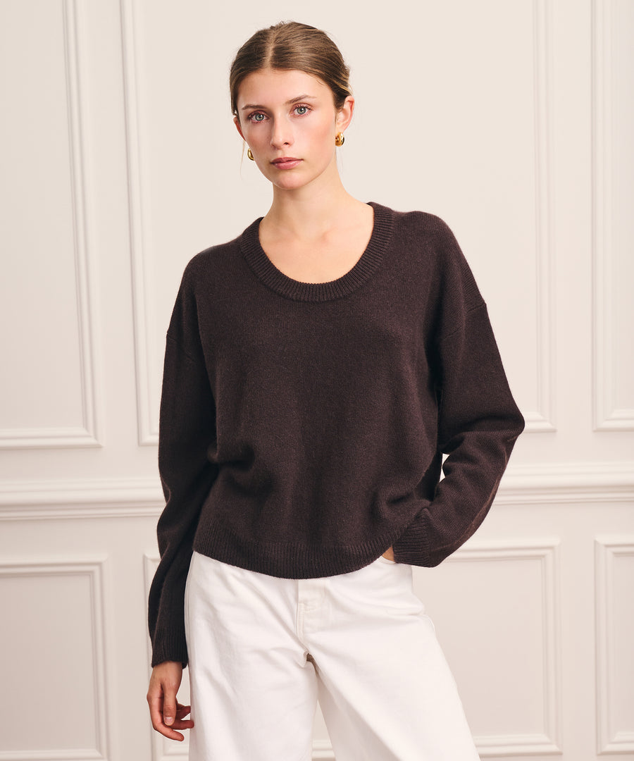Luxe Cashmere Scoop Neck Sweater