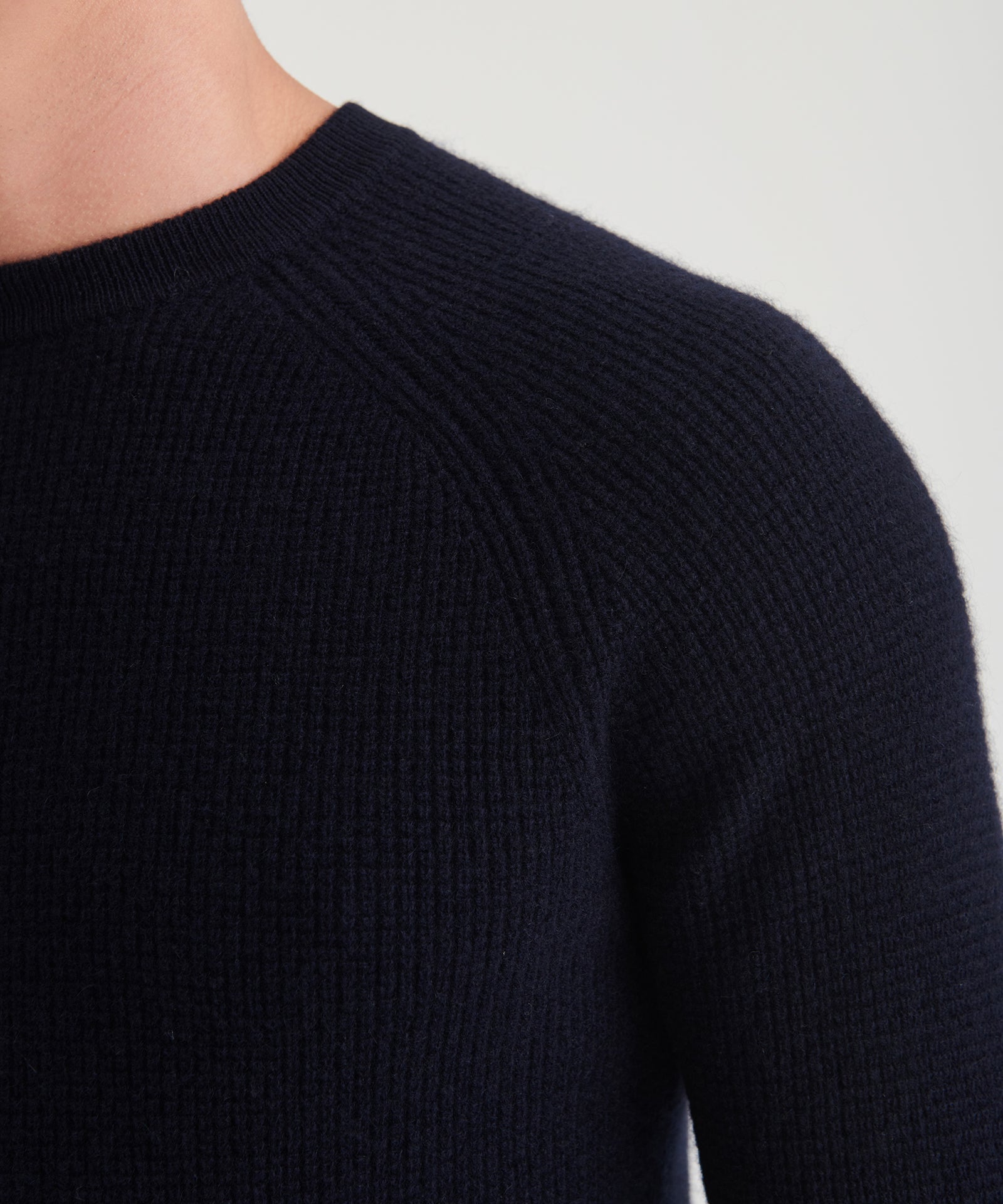 Cashmere Waffle Crewneck Sweater – NAADAM