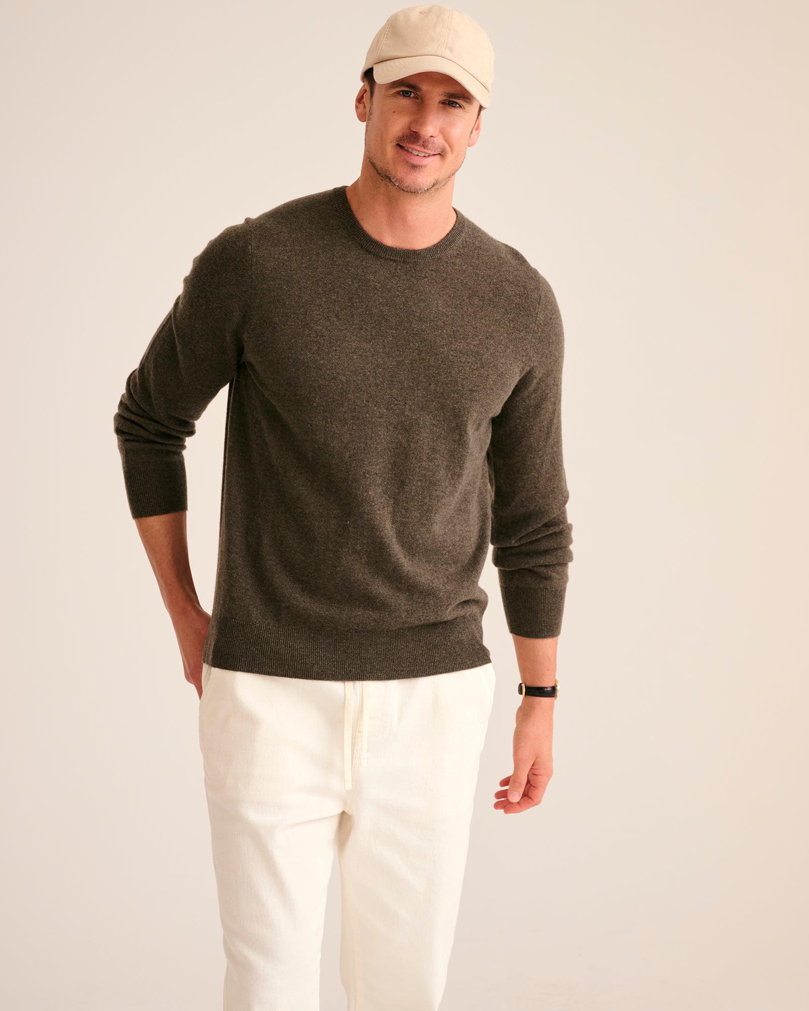 Naadam The Original Cashmere Sweater Men's in Peacock Blue, L, image size:1600x2000