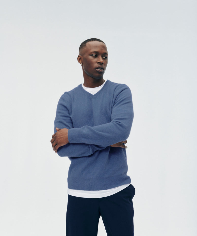 The Original Cashmere V Neck Sweater Men s NAADAM