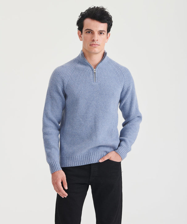 Luxe Cashmere Fisherman Quarter Zip