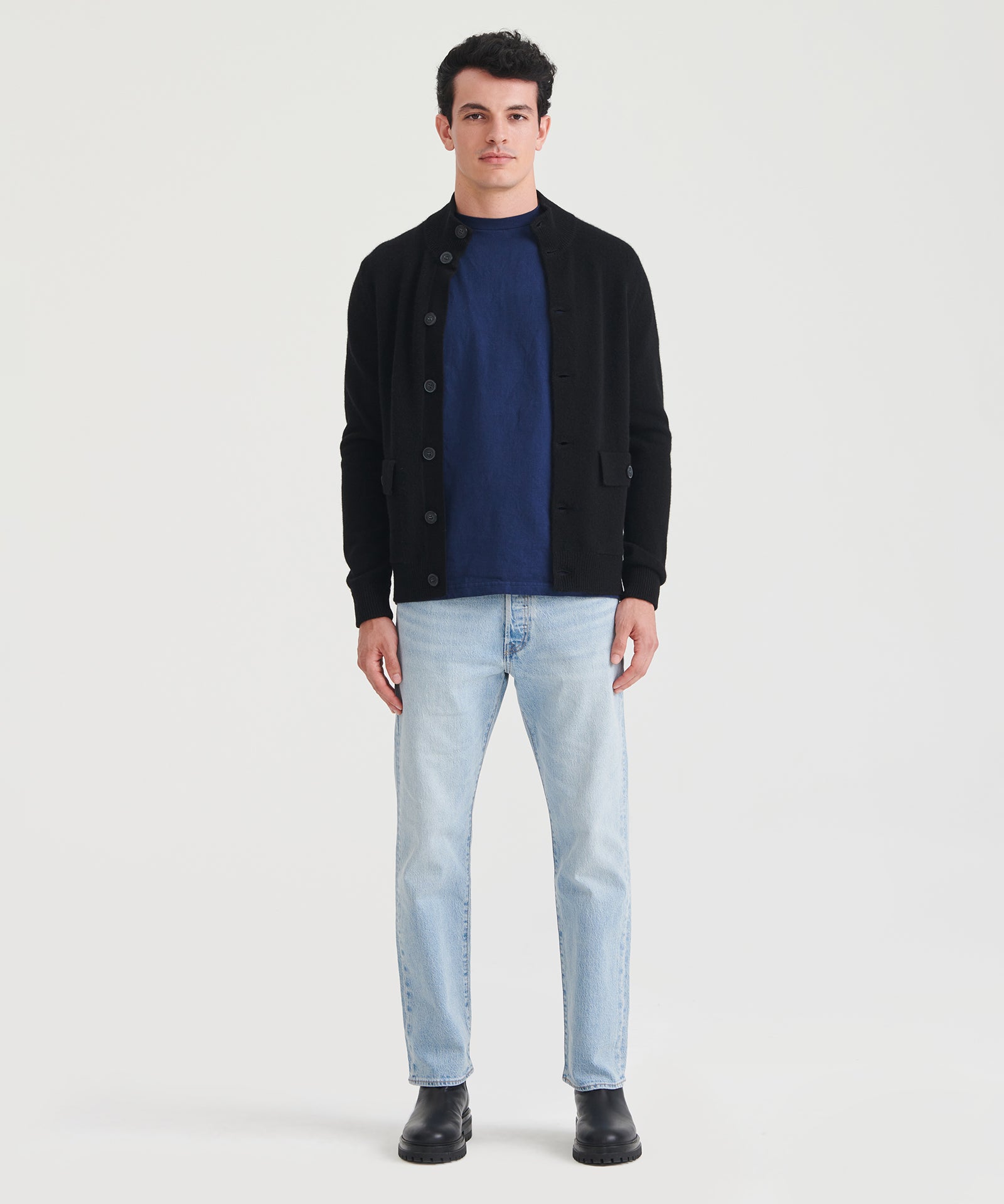 Luxe Cashmere High Neck Cardigan – NAADAM