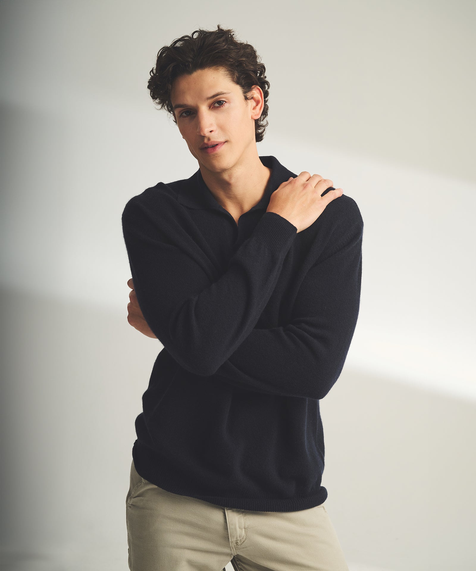 Lightweight Cashmere Relaxed Polo – NAADAM