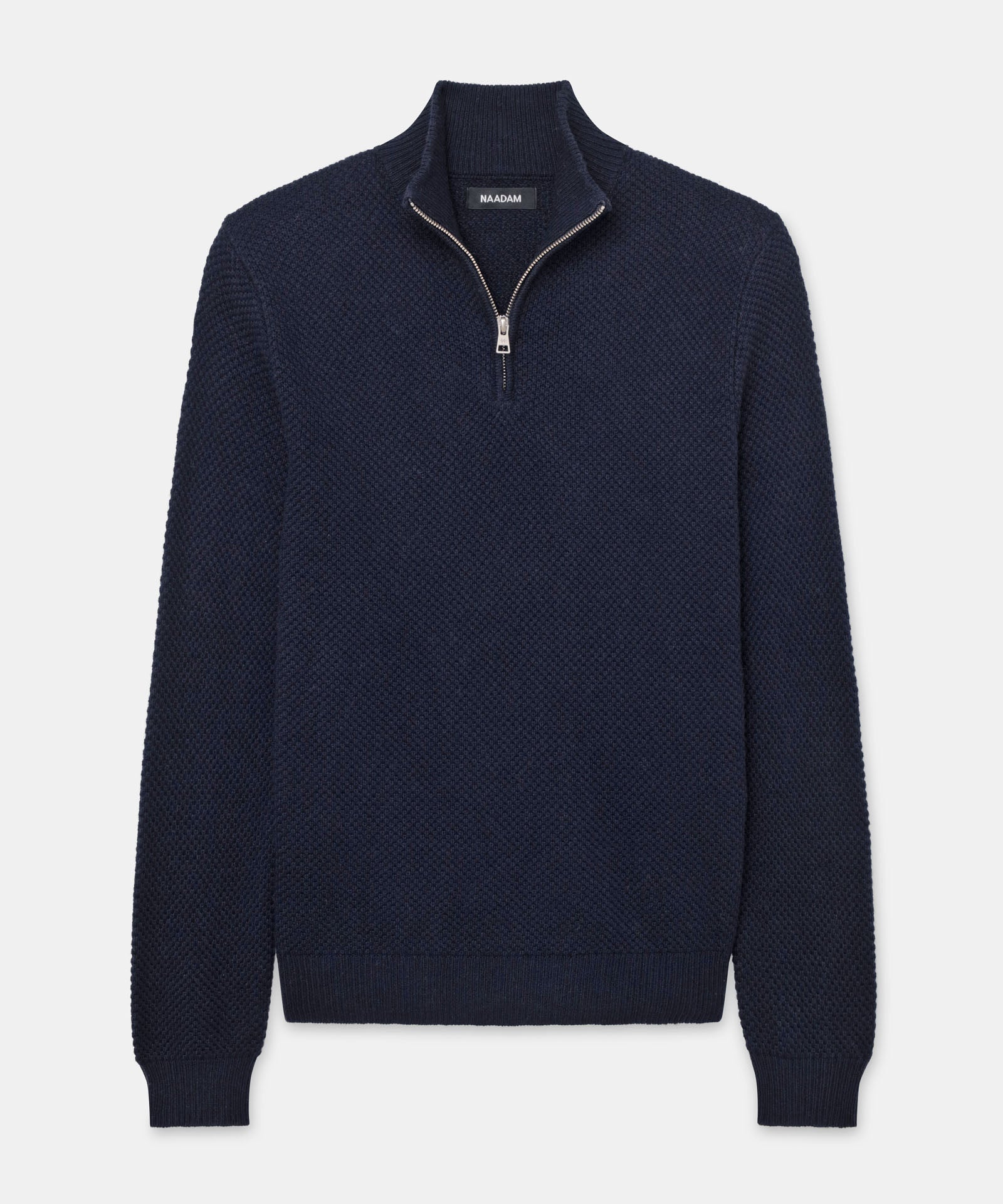 Textured Cotton Quarter Zip – NAADAM