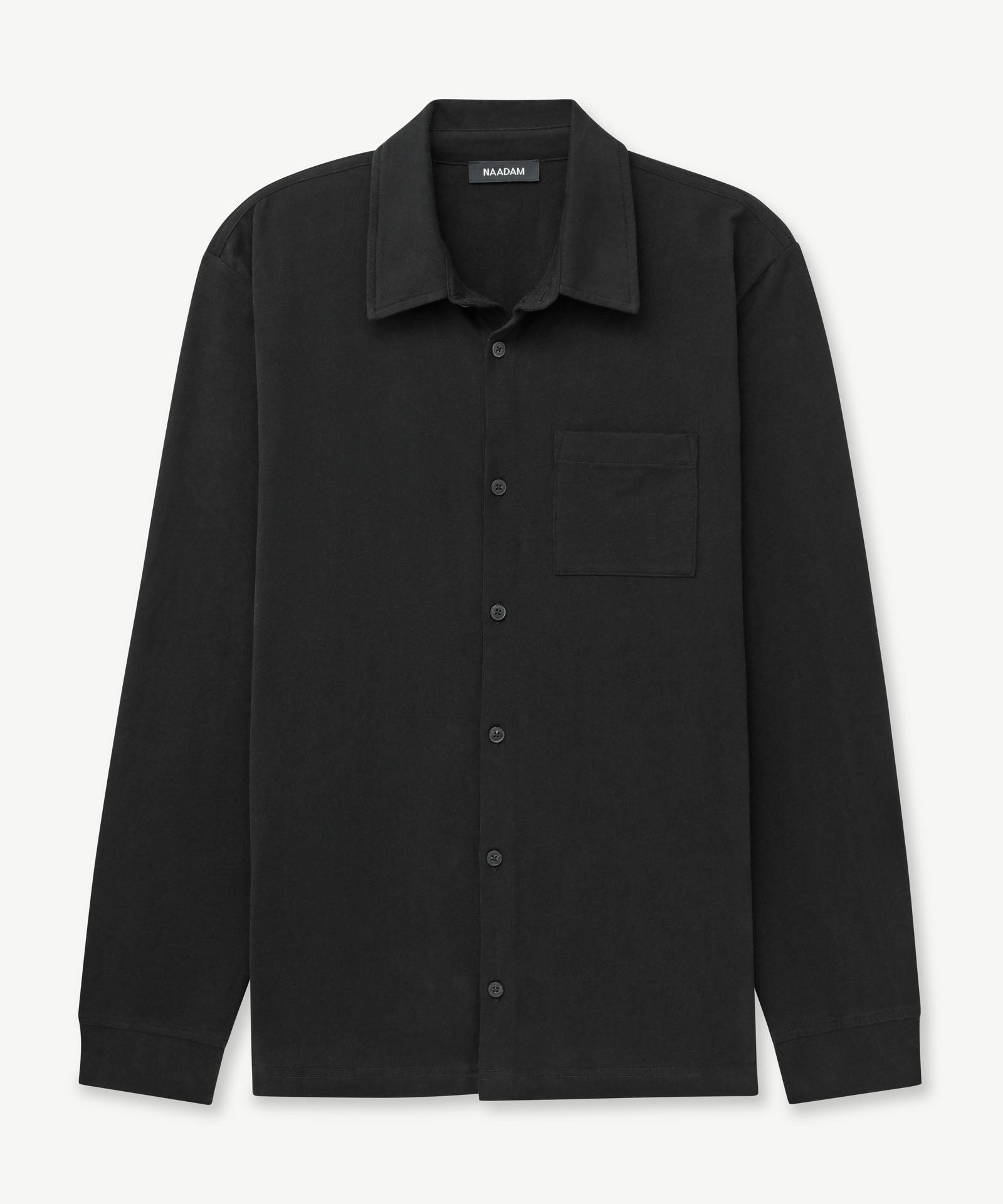 The Long Sleeve Button Down Tee NAADAM The Long Sleeve Button Down Tee NAADAM
