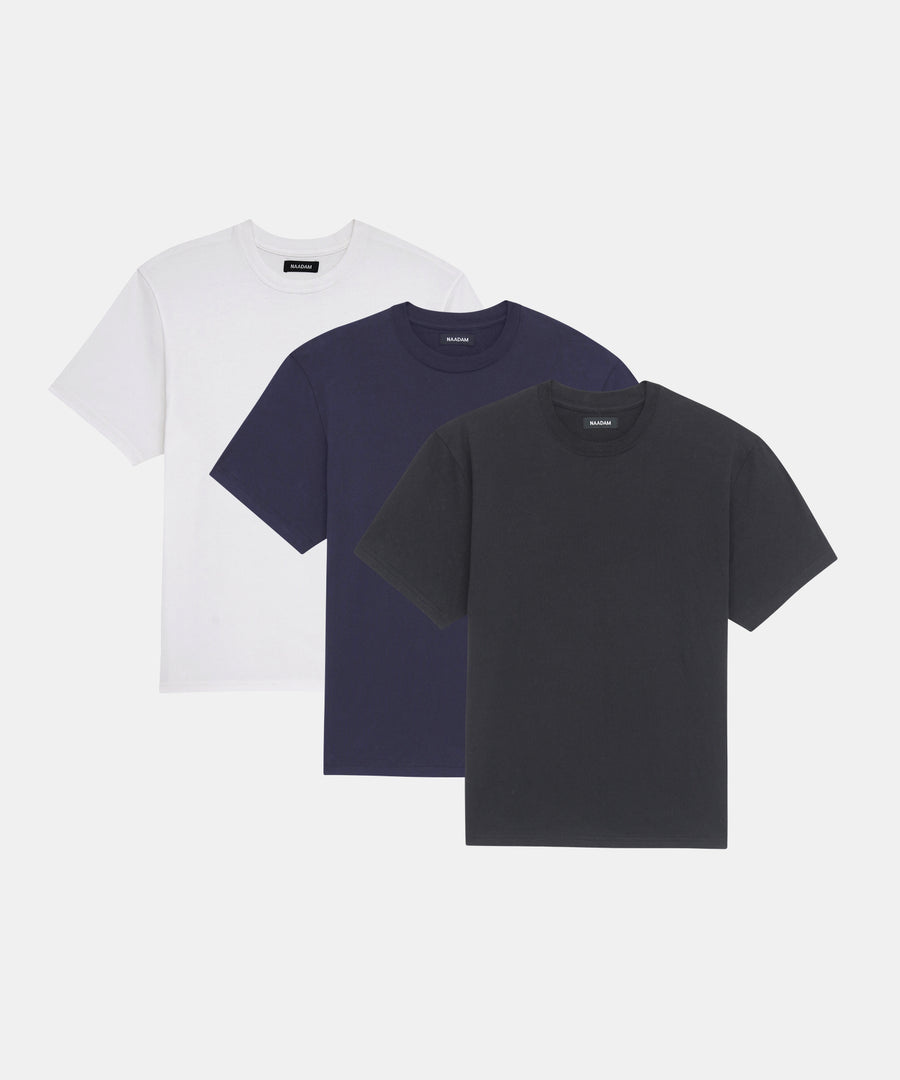 3-Pack Lightweight Brushed Cotton Tee