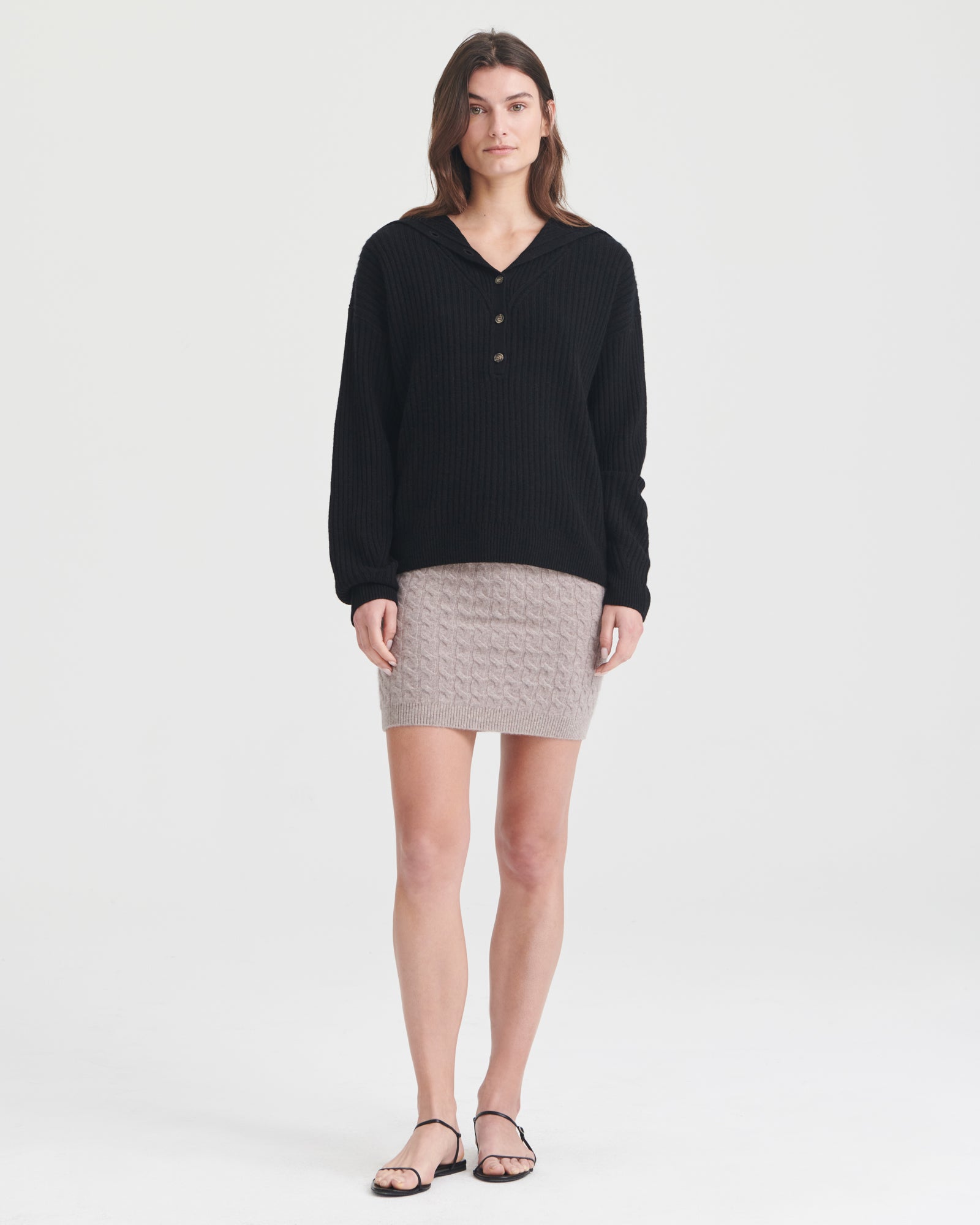 Cashmino Half Button Sweater – NAADAM