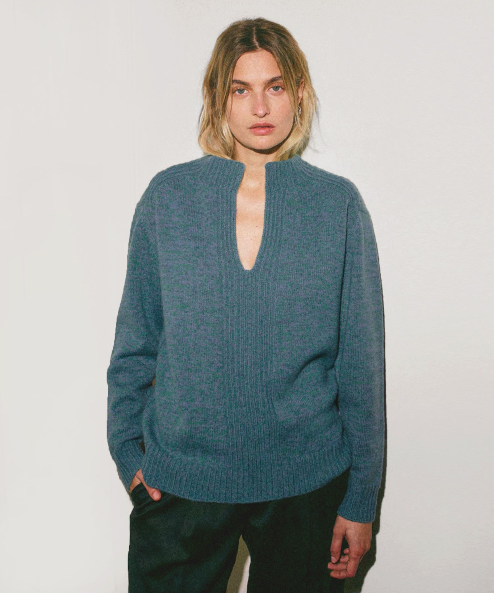 Marled cashmere sale sweater