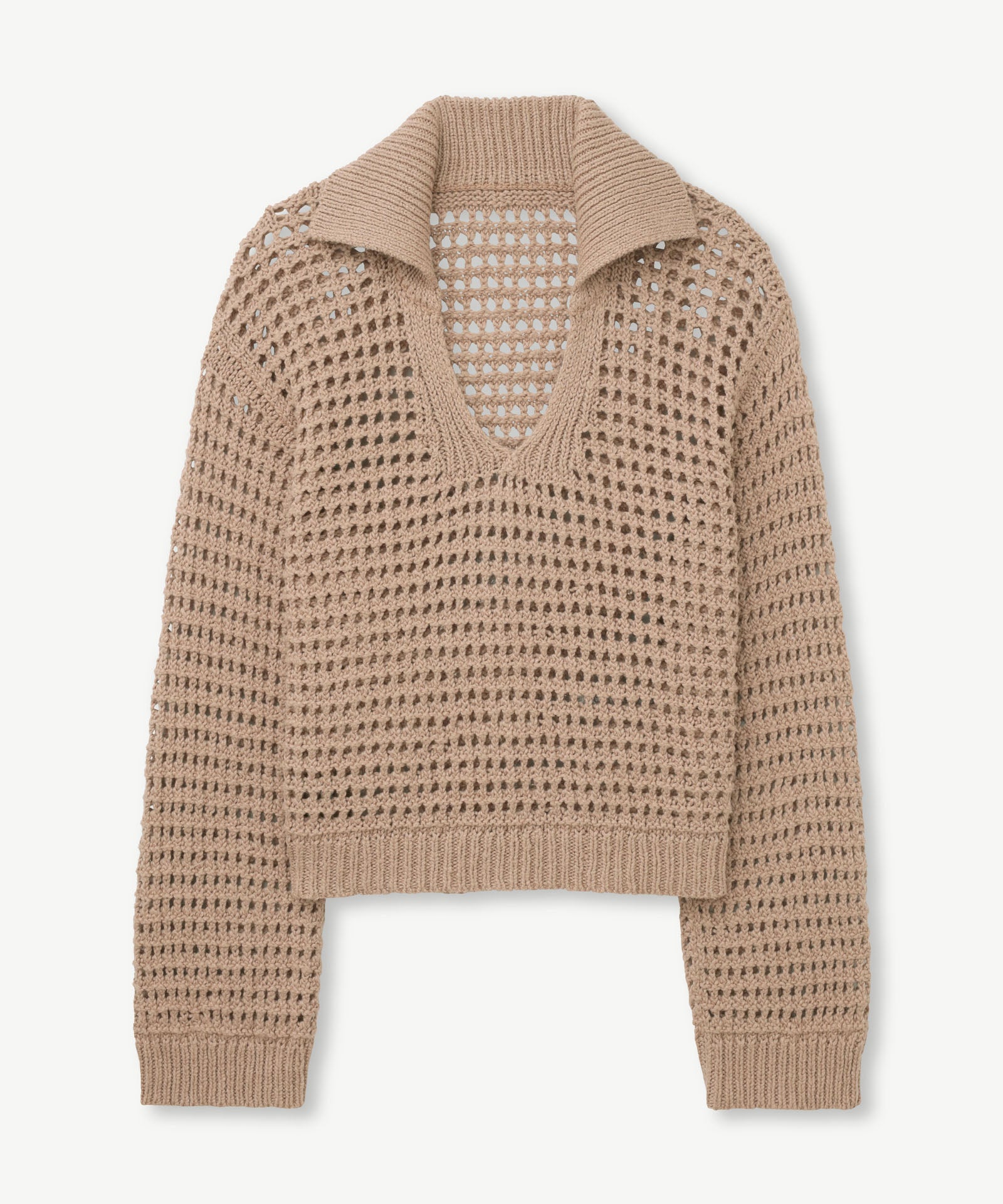 Luxe Chunky Cotton Pointelle Stitch Polo – NAADAM