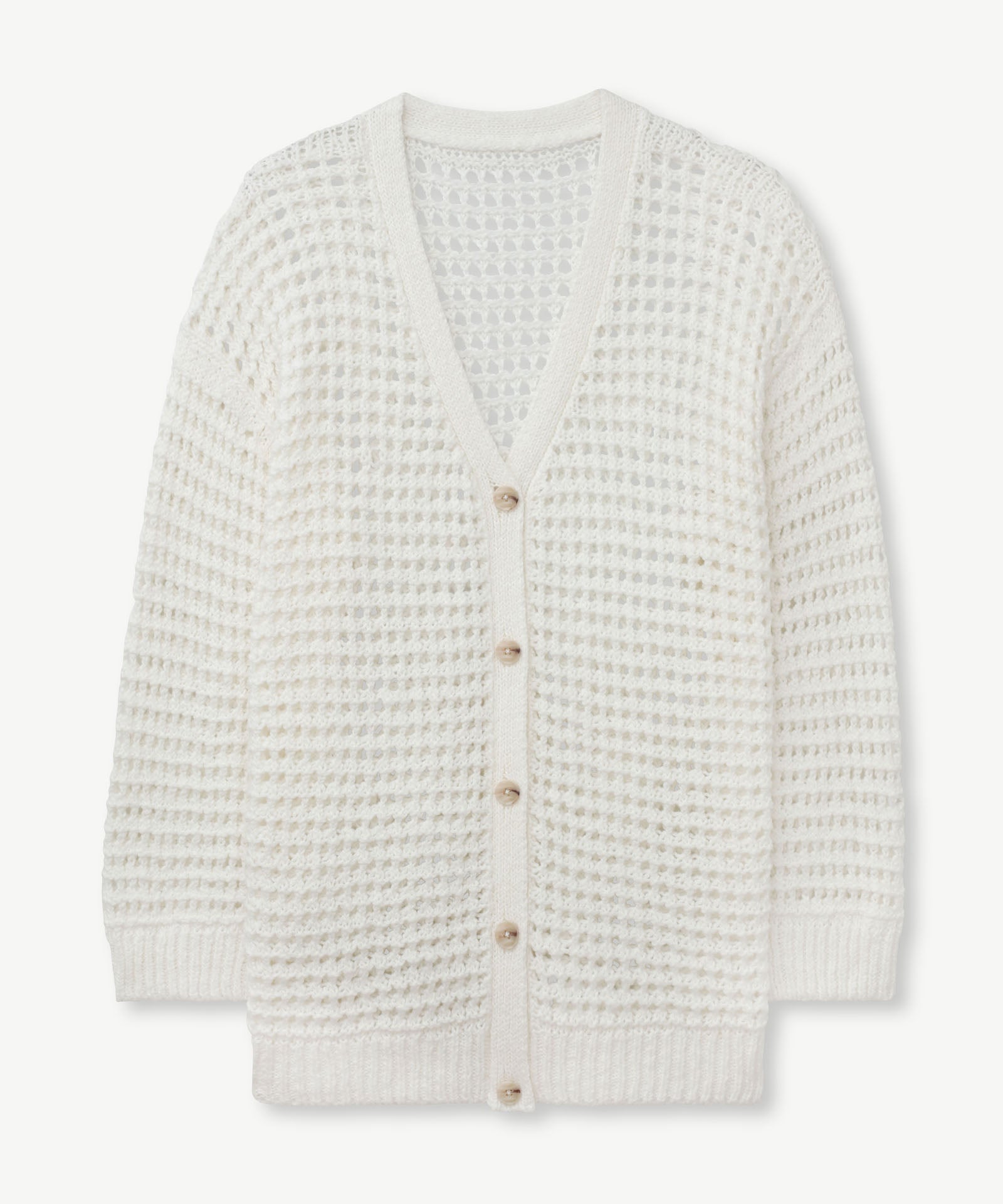 Luxe Chunky Cotton Pointelle Cardigan – NAADAM