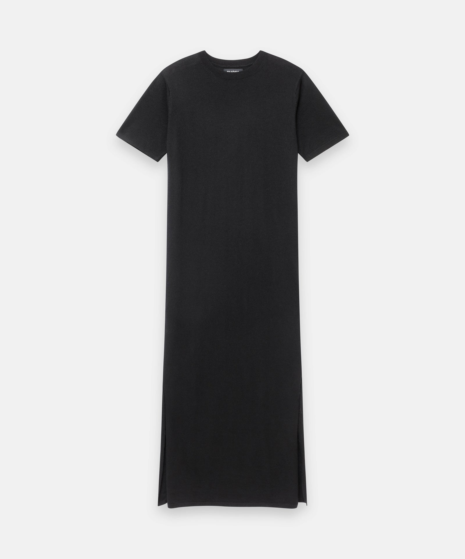 NAADAM Super Fine Cashmere T-Shirt Dress in Black