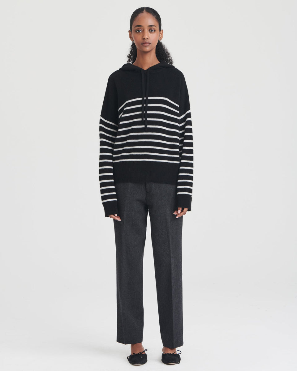 Lightweight Striped Cashmere Oversized Hoodie – NAADAM