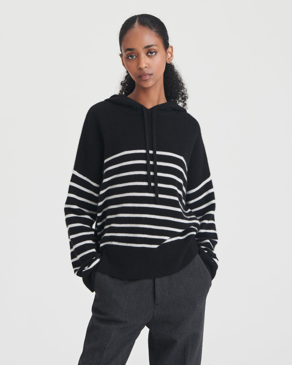 Striped Cashmere Oversized Hoodie – NAADAM