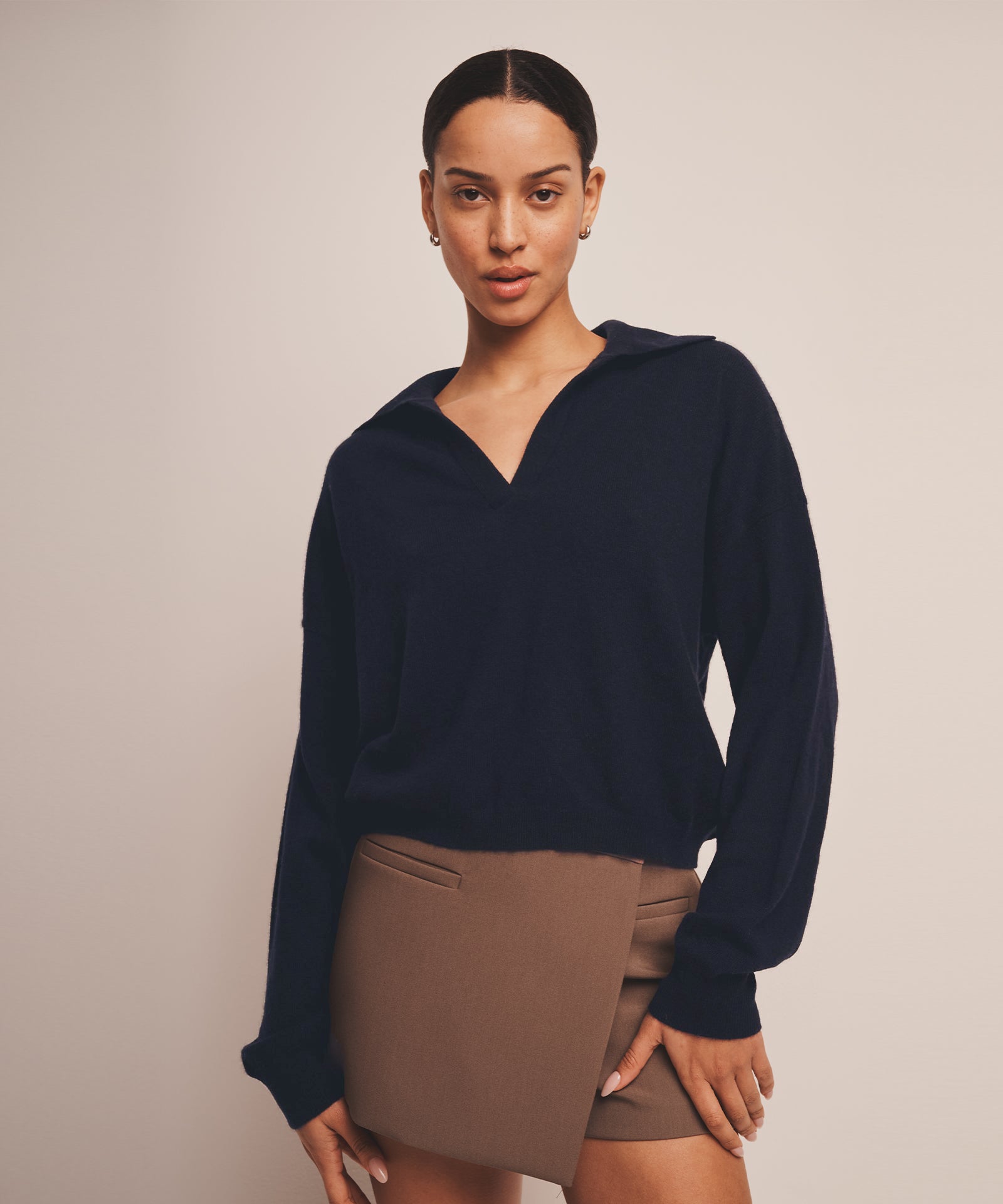 Signature Cashmere Polo Sweater – NAADAM