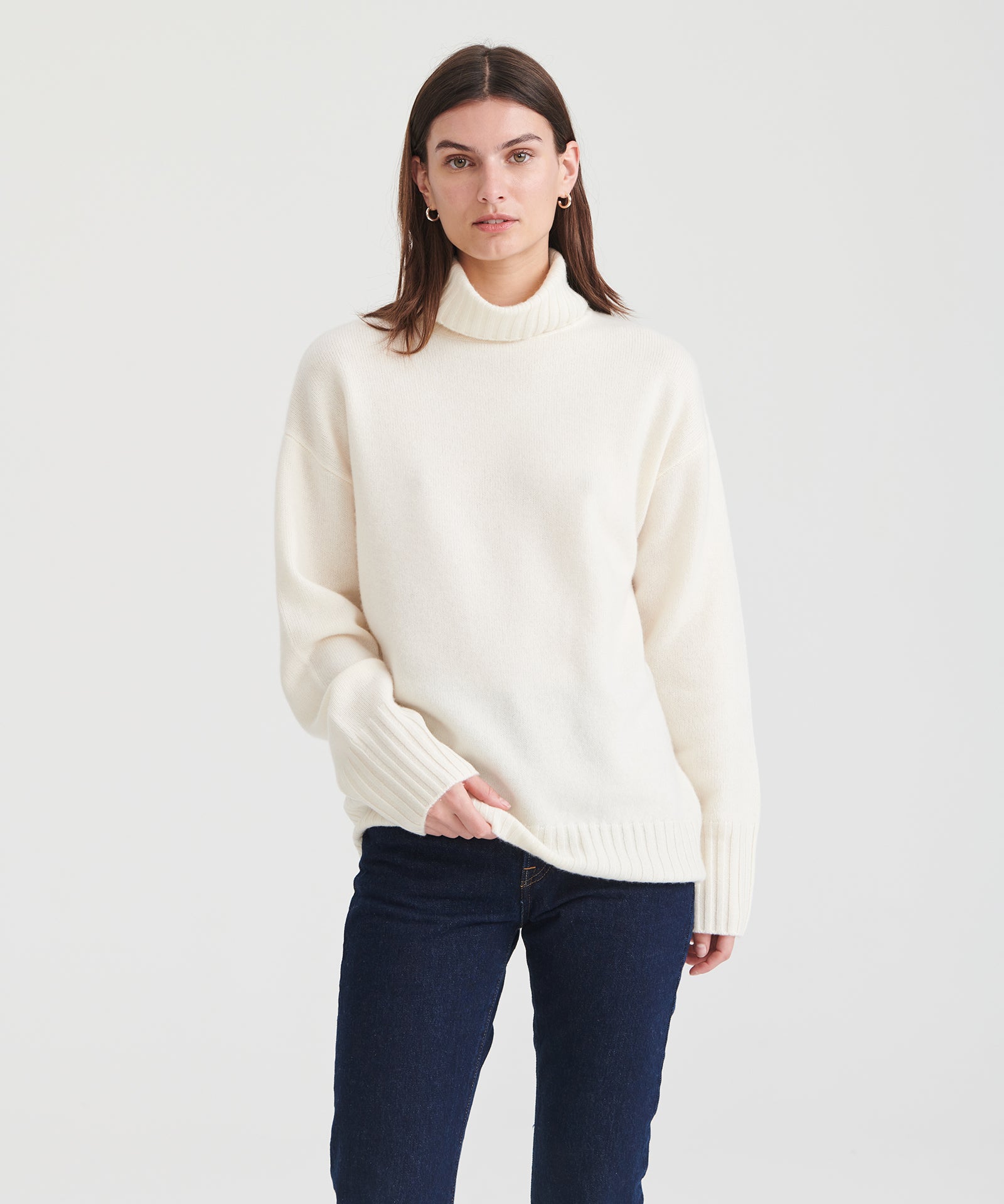 Luxe Cashmere Turtleneck Tunic – NAADAM