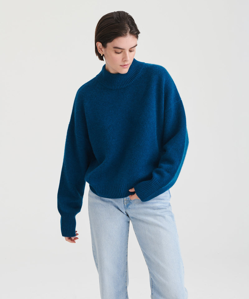 Super Luxe Cashmere Mockneck Sweater – NAADAM