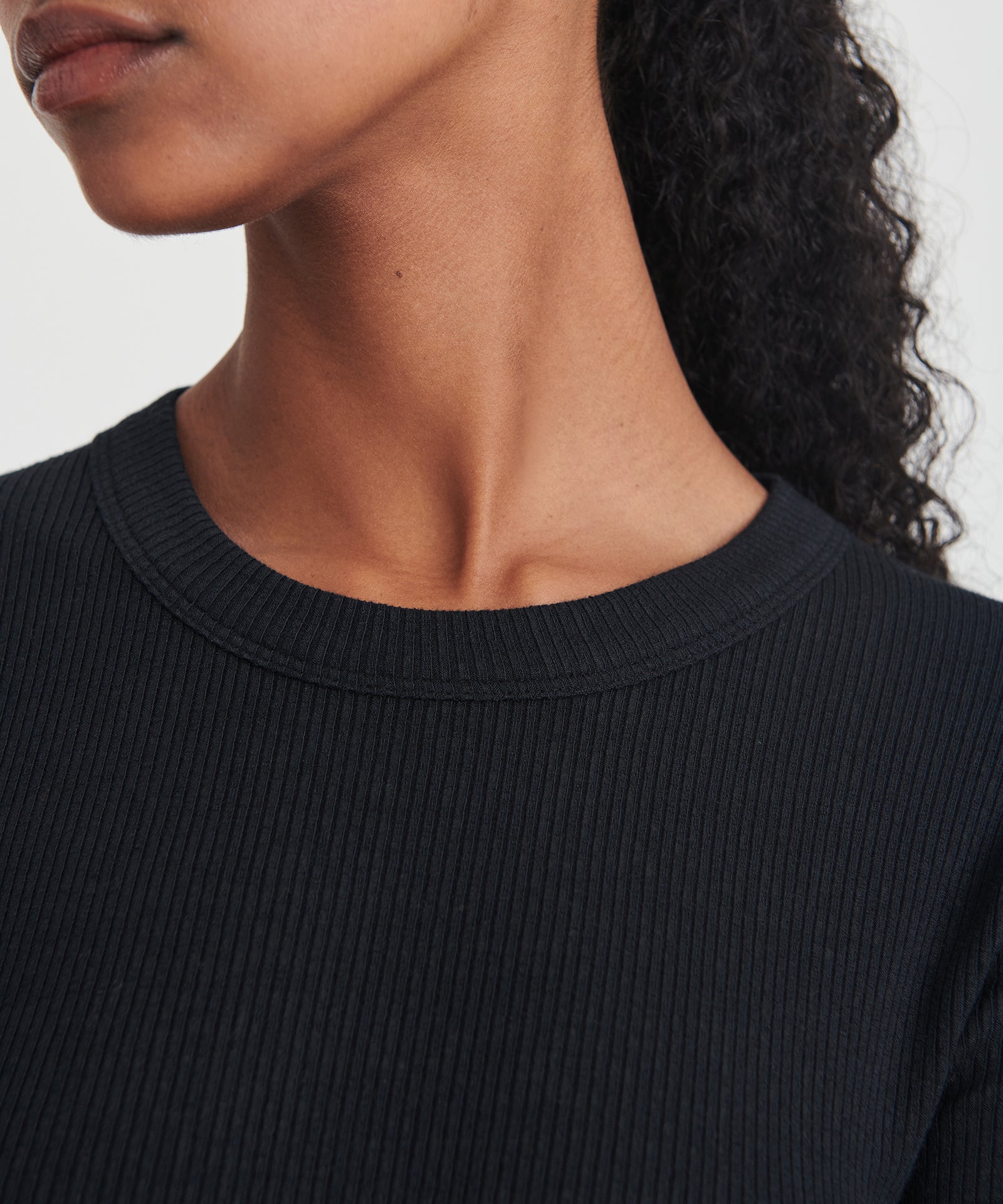 Naadam Ribbed Modal Cashmere Crewneck Midi Dress in Sienna