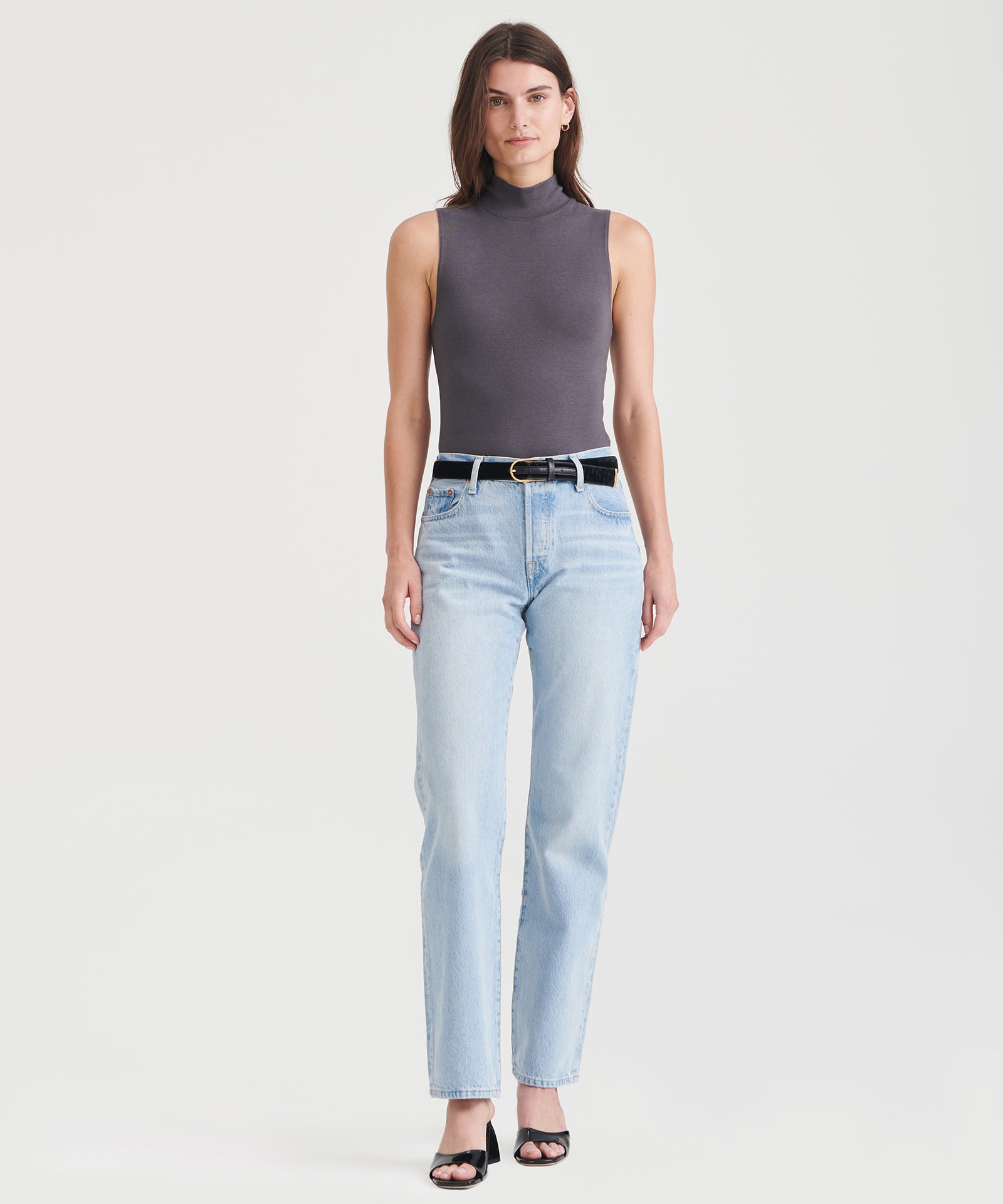 RoomTour Body voor dames, elegante bodysuit met lange mouwen voor dames, stringbody, XS