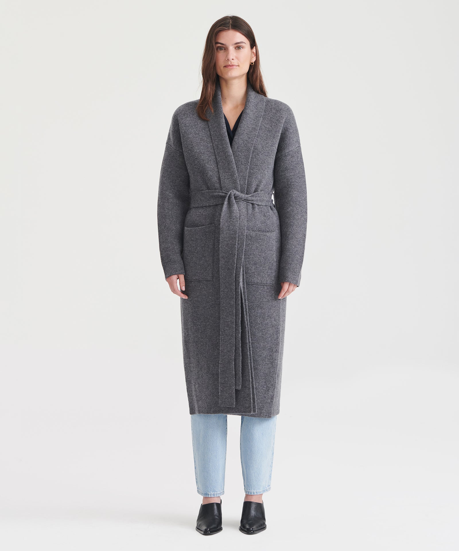 Luxe Merino Cashmere Tie Waist Coat – NAADAM