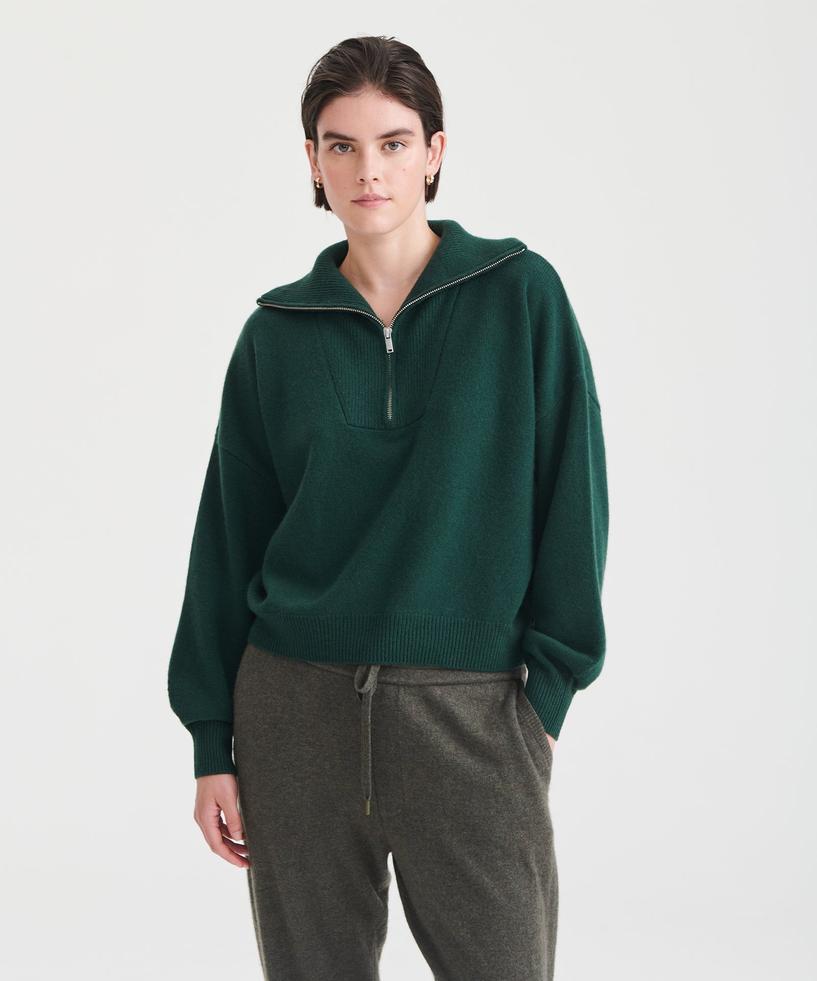 Luxe Cashmere Quarter Zip – NAADAM Luxe Cashmere Quarter Zip – NAADAM