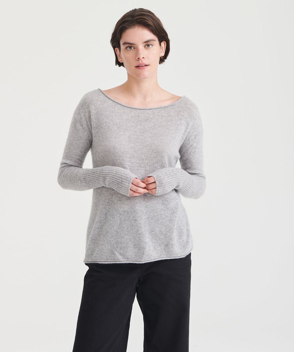 Cashmere Boatneck Sweater – NAADAM