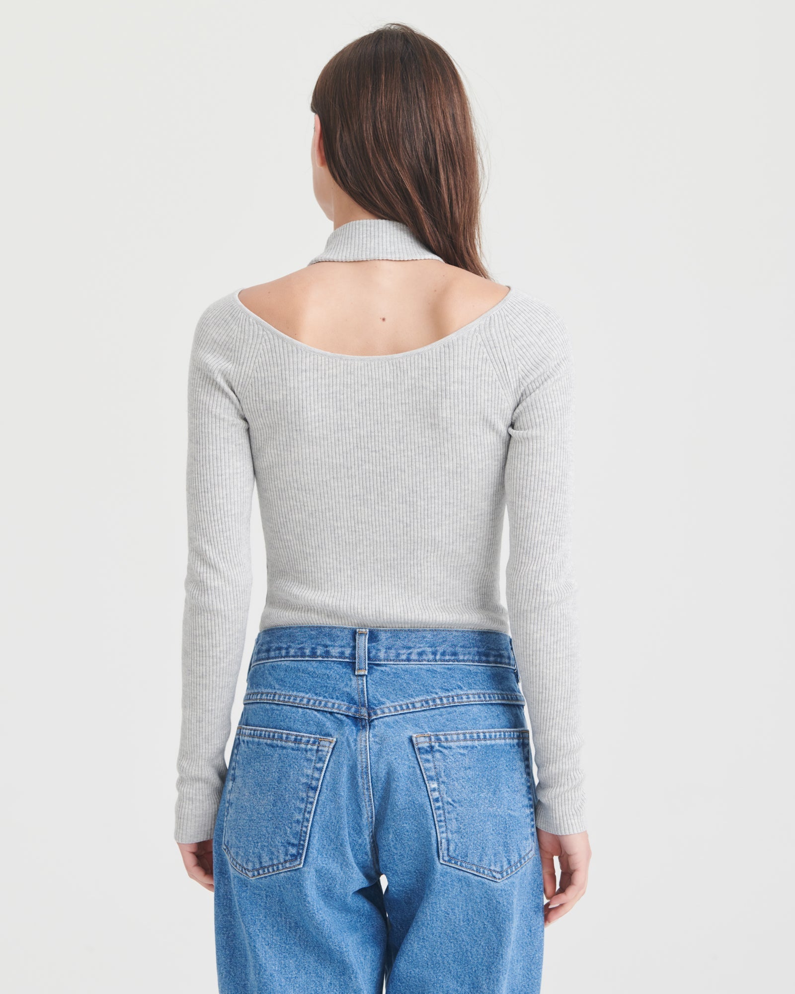 Silk Cashmere Cutout Turtleneck – NAADAM