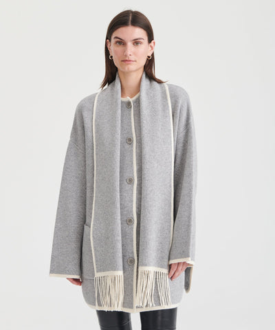 Gray sweater jacket hot sale