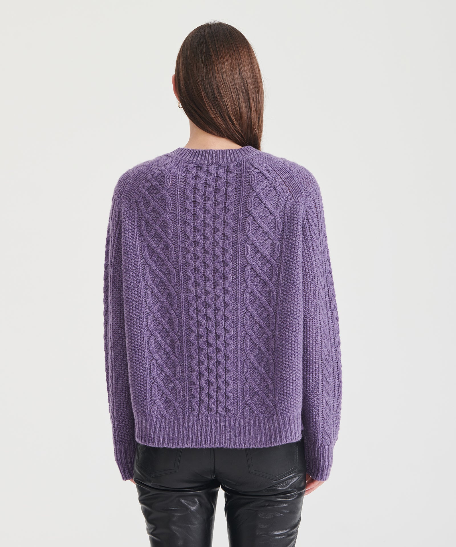 Super Luxe Cashmere Cable Crewneck Sweater – NAADAM
